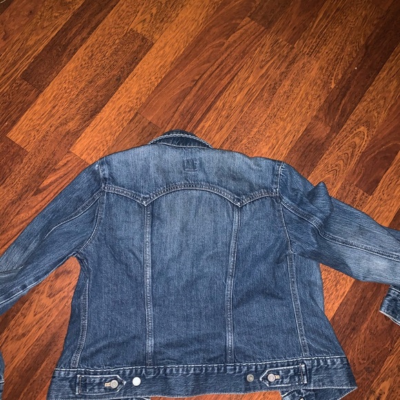 GAP S jean jacket denim waist wash rocker comfy - Picture 5 of 5